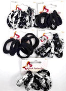 Pink Butterfly Black No Pull Hair Ties