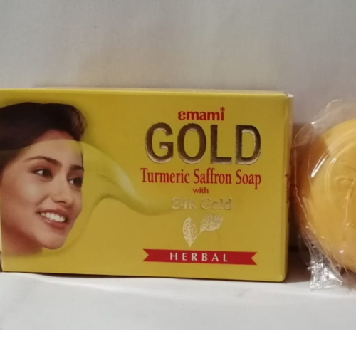 EMAMI GOLD TURMERIC SAFFRON SOAP 100GM  x 3 pk