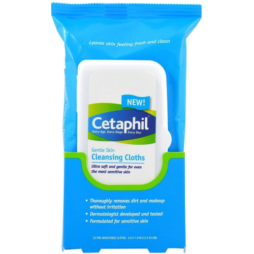 CETAPHIL GENTAL SKIN CLEANSING CLOTHS - FACE 10EA