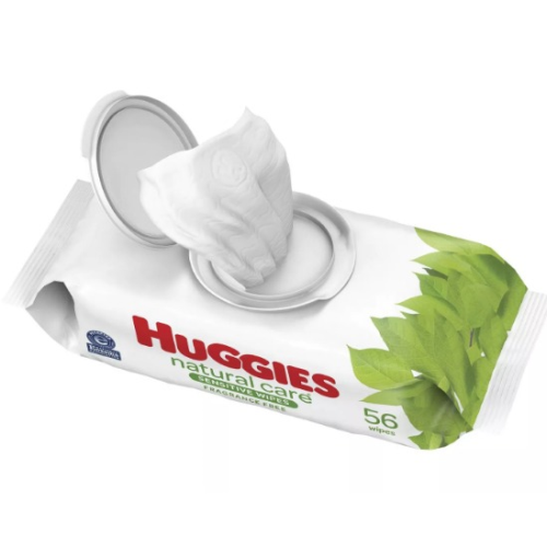 Huggies Natural Care Sensitive Unscented Baby Wipes 56's