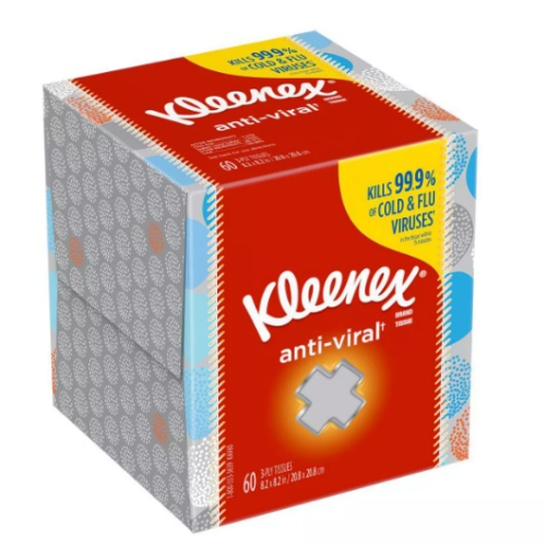 Kleenex Anti-Viral Facial Tissue 144 Count