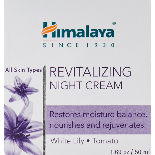 Himalaya Revitalizing Night Cream Restores and Rejuvenates, Alcohol-Free, 1.69 Ounce