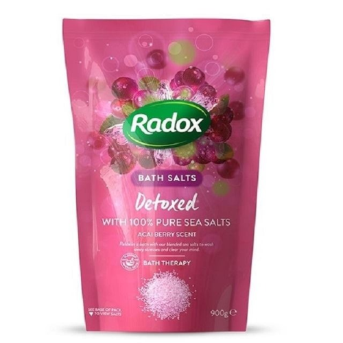 Radox Bath Salts Detoxed Acai Berry Scent 900g