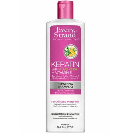 Every Strand Keratin with Aloe Vera + Vitamin E Repairing Shampoo 13.5 oz