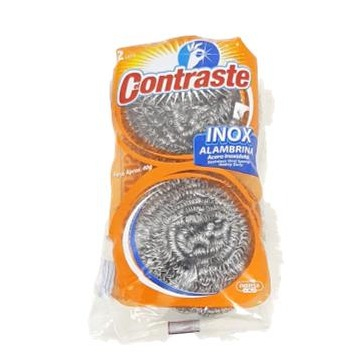 Contraste Stainless Steel Metal Sponge 2 Pack