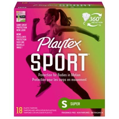 Playtex Sport - Super Absorbency Unscented Tampons 18 Count