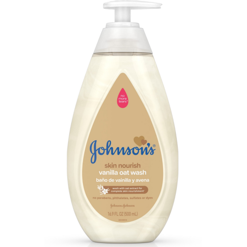 Johnson's Skin Nourishing Moisture Baby Wash With Vanilla & Oat Scents 20.3oz