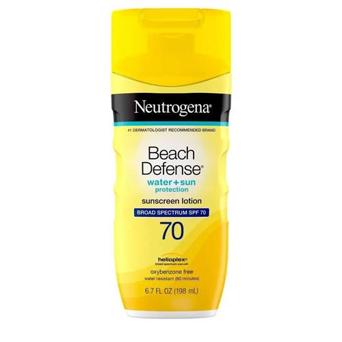 Neutrogena Beach Defense Sunscreen Body Lotion Broad Spectrum Spf 70, 6.7 Oz.
