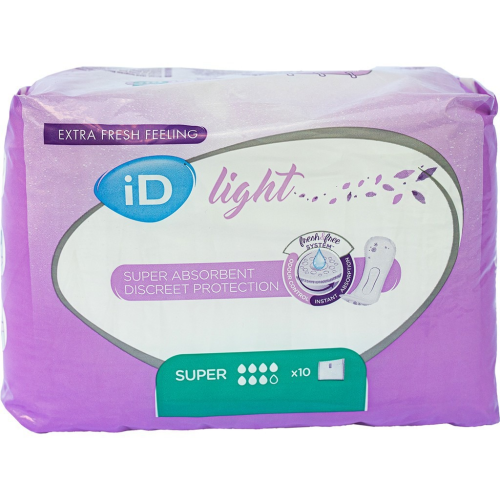 iD Light Advanced Super Absorbent Protection Pads 10's