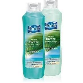 Suave Essentials Infused With Sea Algae Extract & Vitamin E For Dry Hair Duo 30 fl oz