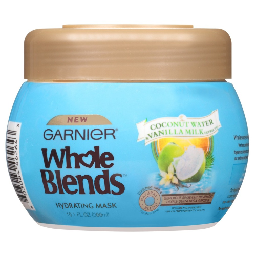 Garnier Whole Hydrating Mask, Coconut Water - Vanilla Milk Extracts 10.10 oz