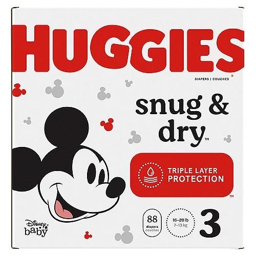 Huggies Snug & Dry Stage 3 Triple Layer Protection - 88'S
