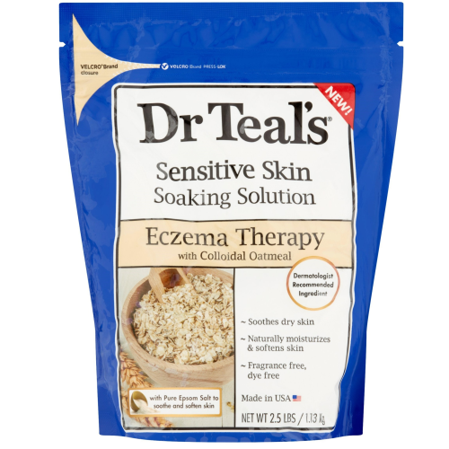 DR TEALS PURE EPSOM SALT - SOOTHING ECZEMA BATH 2.5LB