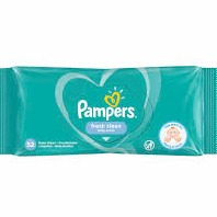 Pampers Baby Wipes Hygienic Fresh Clean Baby Scent 52's