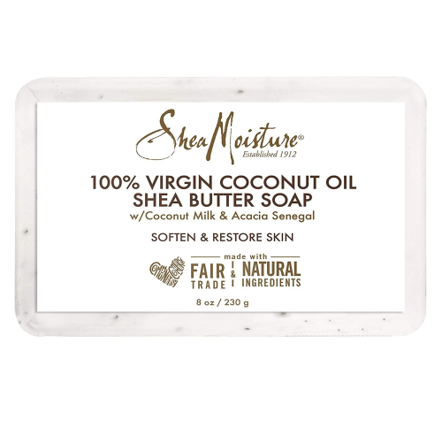 Shea Moisture Virgin Coconut Oil Bar Soap Wash, 8 Ounce