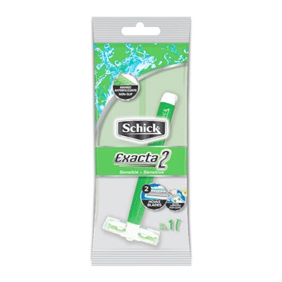 Schick Exacta 2 Sensitive Razors Vitamin E, 1 Pack