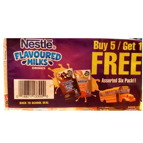 Nestle Peanut Punch & Choc Nut Special, Buy 5 Get 1 Free 250ml