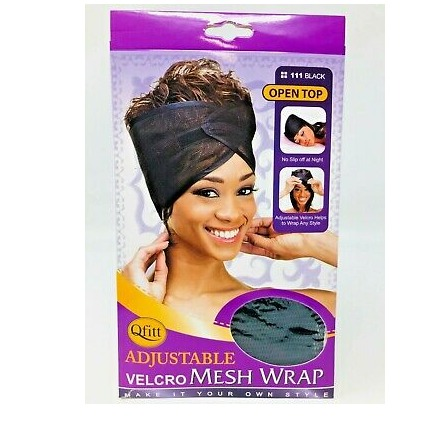 QFITTT ADJUSTABLE VELCRO MESH WRAP BLACK