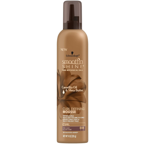 Smooth 'n Shine Curl Defining Mousse Camellia Oil & Shea Butter 9oz