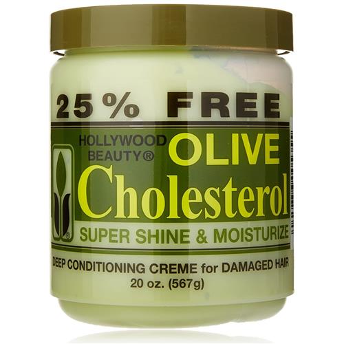 Hollywood Beauty Olive Oil Cholesterol Deep Conditioning Creme, 20 Ounce