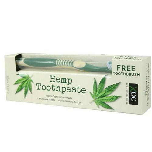 XOC Hemp Toothpaste 100ml Natural Organic With Toothbrush