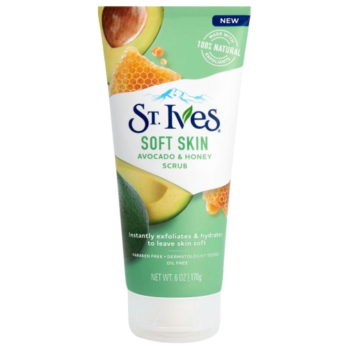 St. Ives Soft Skin Face Scrub - Avocado And Honey - 6oz