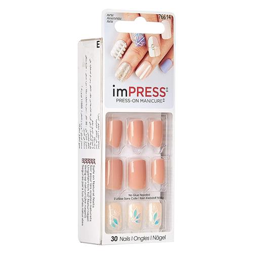 Kiss Impress Delicate Short Length Press-On Manicure Nails 30 Pieces