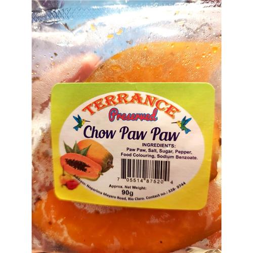 Terrance Preserved Chow Paw Paw 90g
