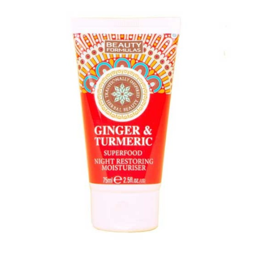 Beauty Formulas Ginger & Turmeric Night Restoring Moisturiser - 75ml