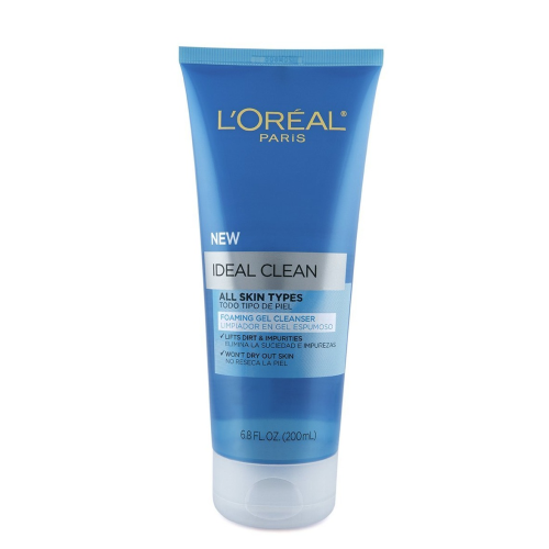 L'Oreal Paris Ideal Clean Daily Foaming Gel Cleanser, 6.8 fl. oz.