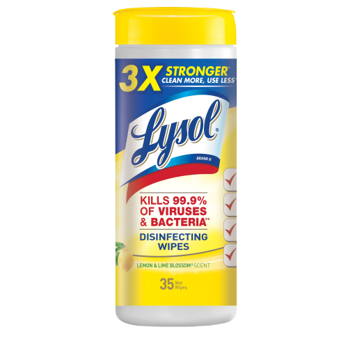 Lysol Disinfecting Wipes, Lemon and Lime Blossom, 35 ct