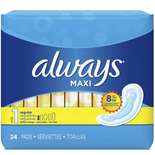 ALWAYS MAXI PADS 24 PACK PADS