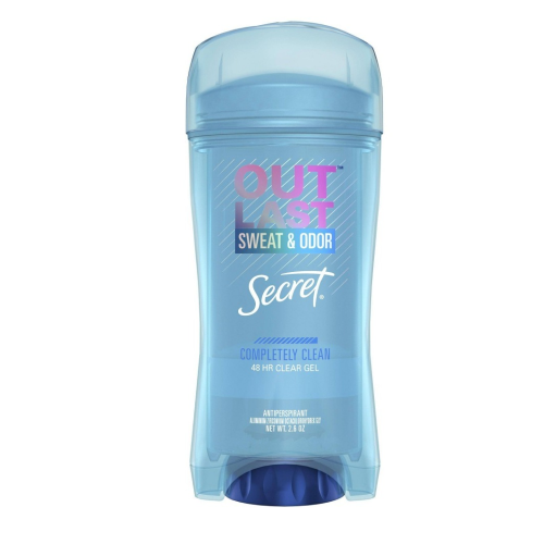 Secret Outlast Clear Gel Antiperspirant Deodorant for Women, Completely Clean 2.6oz