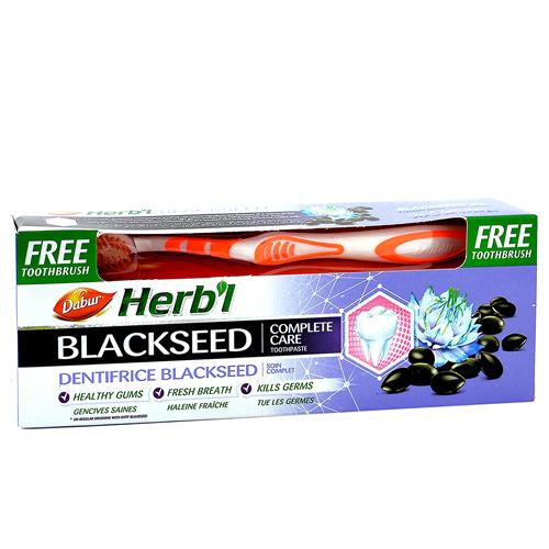 Dabur Herbal Activated Blackseed Toothpaste 150g + Free Toothbrush