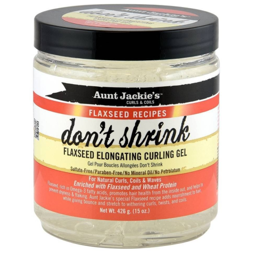 Aunt Jackie's Curls & Coils Flaxseed Recipes Don't Shrink Flaxseed Elongating Curls 15 oz