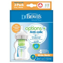 Dr Browns Options Wide Neck Anti-Colic Baby Bottle 2-Pack 150ml