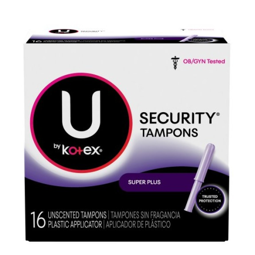 KOTEX SECURITY TAMPONS