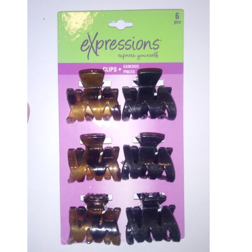 EXPRESSIONS HAIR ACCESSORIES 6 PIECE