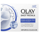 Olay Daily Facial Cleansing Cloths for a Deeply Purifying Clean, Makeup Remover, 33 Count