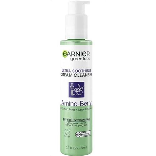 Garnier Green Labs Amino-Berry Ultra Soothing Cream Cleanser with Amino Acids + Super Berry Blend 150ml