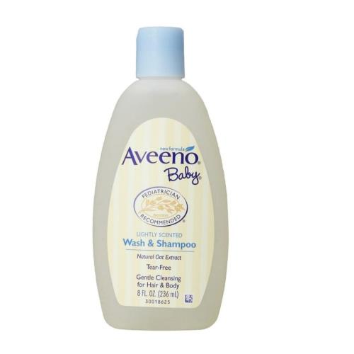 Aveeno Baby Wash & Shampoo, Lightly Scented, 8 Ounce - SAVE $10