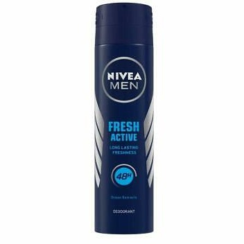 Nivea Men Fresh Active 48H Anti-Perspirant Spray, 150ml