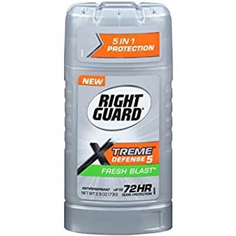 Right Guard Xtreme Defense 5 Anti-Perspirant & Deodorant, Fresh Blast 2.60 oz