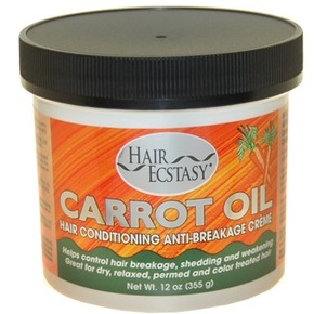 Hair Ecstasy Carrot Oil Hair Conditioning , Anti Breakage Creme - 12oz
