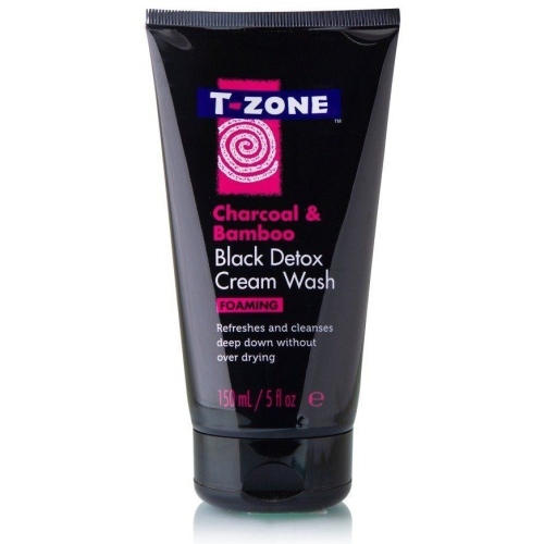 T-Zone Charcoal & Bamboo Black Detox Foaming Cream Face Wash 150ml