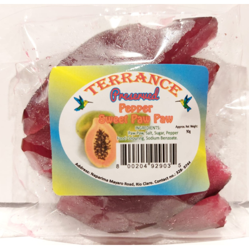 Terrance Pepper Sweet Paw Paw 90g