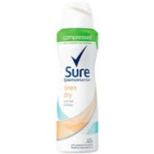 Sure Women Linen Dry Aerosol Anti-Perspirant Deodorant Compressed 125ml