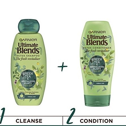 Garnier Ultimate Blends Green Tea Detox Normal Hair Shampoo/Conditioner 400 m