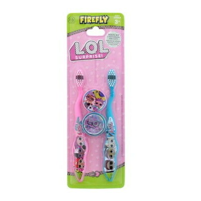 Firefly LOL Surprise Kids Toothbrush With Travel Caps