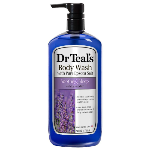 Dr Teal's Pure Epsom Salt Body Wash Soother & Moisturize With Lavender 24 oz